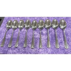 Towle Supreme Stockbridge Soup Spoon Spoons Stainless Steel Korea Set Of 9